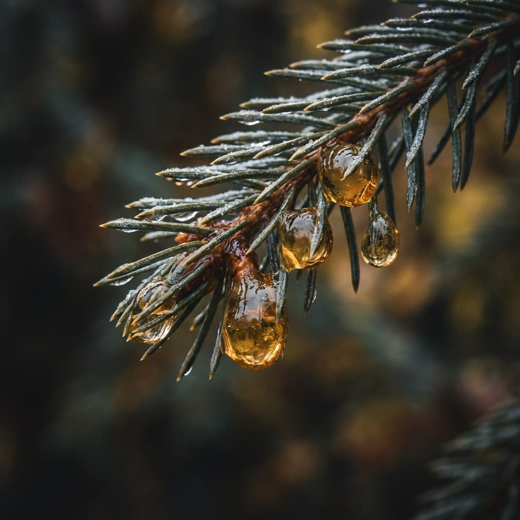 Raw spruce resin texture