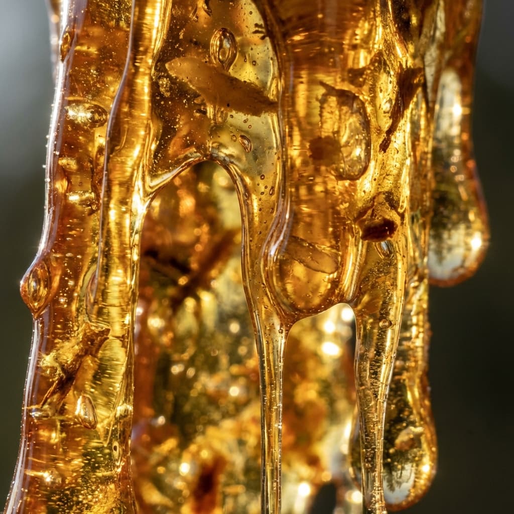 Raw spruce resin texture